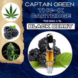THC-X Cartridge Black Berry 99% - 1ml, bez CBD