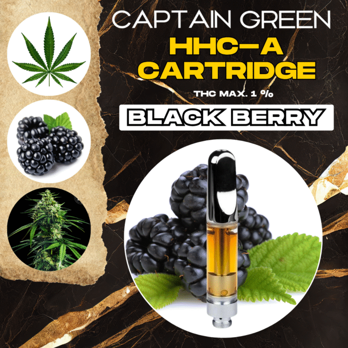 HHC-A Cartridge Black Berry 99% - 1ml, bez CBD