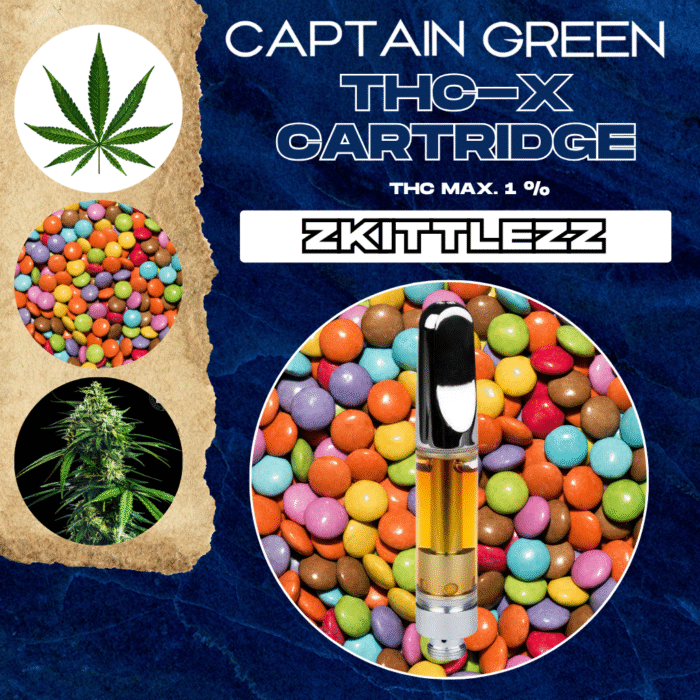 THC-X Cartridge Zkittlezz 99% - 1ml, bez CBD THC-X Cartridge Zkittlezz 99% - 1ml, bez CBD