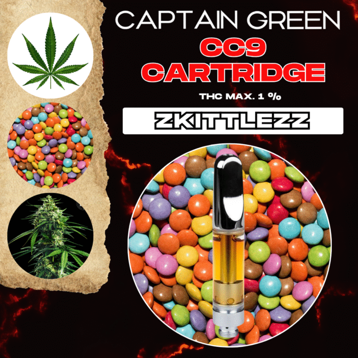 CC9 Cartridge Zkittlezz 99% - 1ml, bez CBD CC9 Cartridge Zkittlezz 99% - 1ml, bez CBD