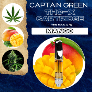 THC-X Cartridge Mango 99% - 1ml, bez CBD
