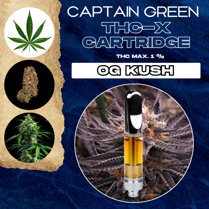 THC-X Cartridge OG Kush 99% - 1ml, bez CBD
