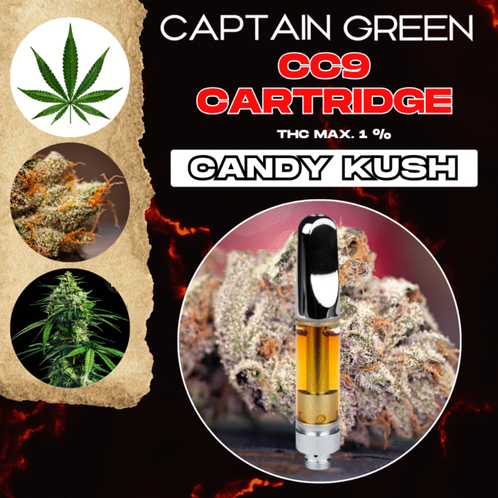 CC9 Cartridge Candy Kush 99% - 1ml, bez CBD CC9 Cartridge Candy Kush 99% - 1ml, bez CBD
