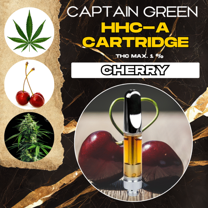HHC-A Cartridge Cherry 99% - 1ml, bez CBD