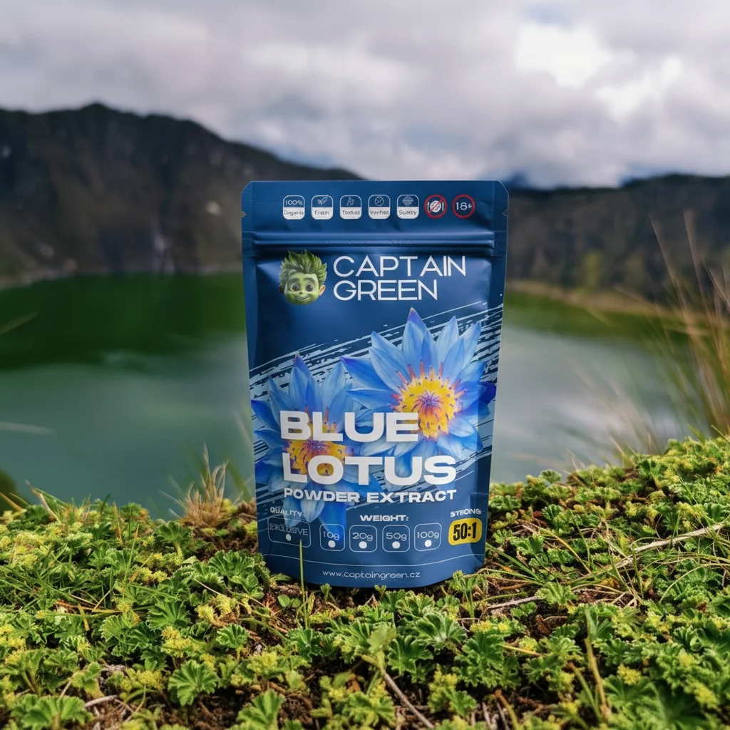 Blue Lotus Extract Nymphaea Caerulea 50-1, Modrý leknín extrakt 50-1.