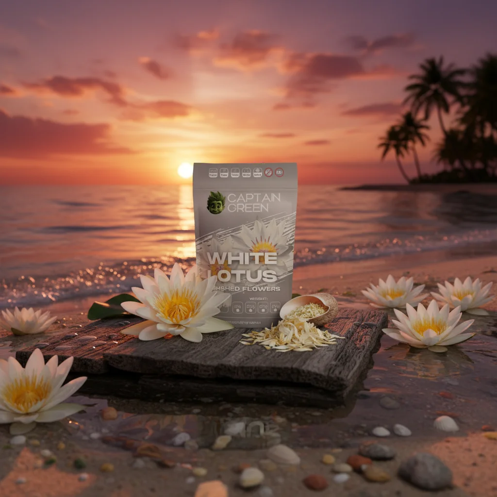 Bílý leknín drcené květy (Nymphaea Alba), White Lotus