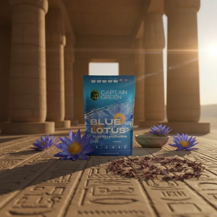 Modrý leknín drcené květy, Blue Lotus Crushed Flowers (Nymphaea Caerulea)